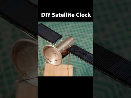 DIY Satellite Model Clock #diy #asmr #diyprojects #satisfyingdiy