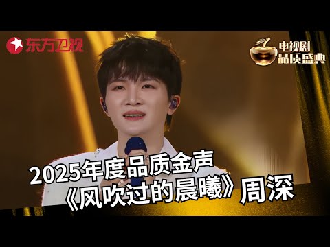 #周深 荣获2025年度品质金声! 温暖献唱《风吹过的晨曦》,一开口#刘亦菲 感动落泪! #2025电视剧品质盛典 CLIP
