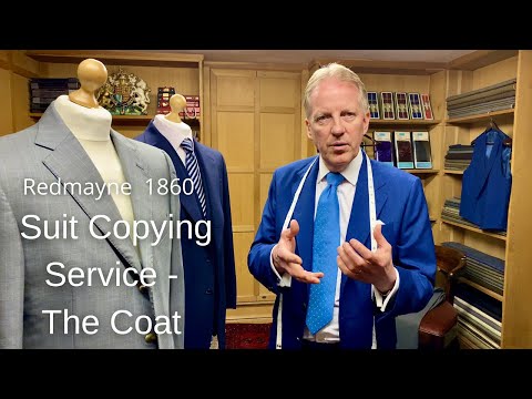 Redmayne Savile Row suit copying service - Coat