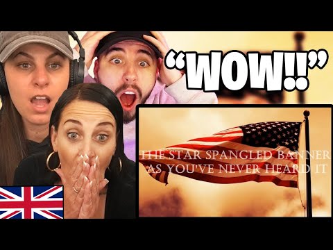 British Family Reacts to The Star Spangled Banner As You've Never Heard It! (EMOTIONAL!)