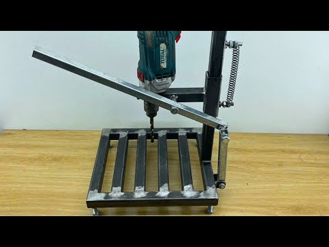 How To Make A Mini Drill Press Stand At Home – Simple Yet Super Effective