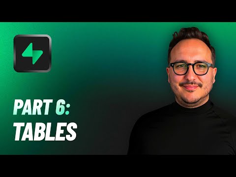 Tables with @Supabase — Course part 6 (2025)