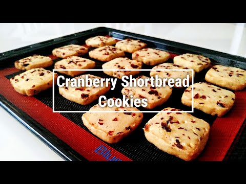 Cranberry Shortbread Cookies - Quick and Easy recipe|How to make Molten Cranberry Cookies