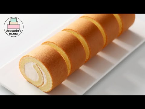 Fail-proof Tangzhong Roll Cake with Caramel Cream