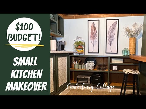 Small Kitchen Makeover $100 Budget/DIY Kitchen Makeover