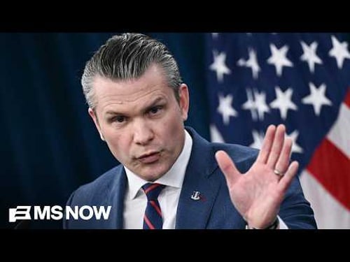 Hegseth holds press briefing with fallen troops tribute, attacks media