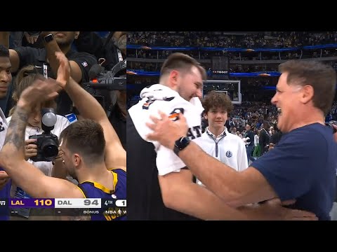 Luka Doncic gets standing ovation after 45 points and shows love to Mark Cuban and Mavs