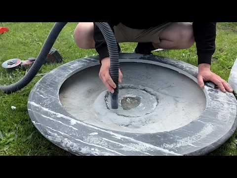 A Man Made a Barbecue from a Granite Table @ibuilding7