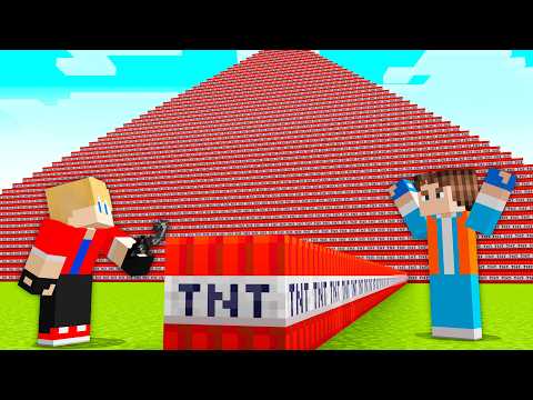 I Filled My Friend’s World with TNT in Minecraft!