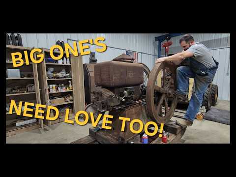 HOW MUCH ELBOW GREASE will it take to get this BIG, OLD, 100+ year old, ENGINE RUNNING AGAIN!!!