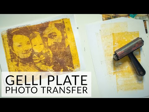 How to Teach Gelli Plate Printing | Photo Transfer Technique | Zart Art