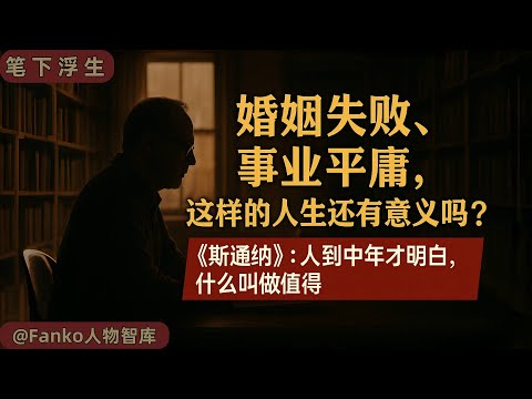 【萬字精讀】《斯通納》:婚姻失敗事業平庸,憑什麼說這是「最值得的人生」?(#斯通納 #人生哲學 #文學解讀 #婚姻關係 #職場生存 #人生選擇 #美國文學 #中年危機 #原生家庭 #真實人生)