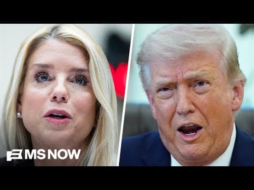 WH official to MS NOW: Trump told AG Bondi she'll 'soon be removed'