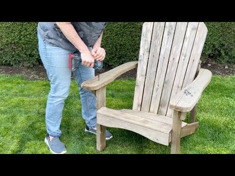 Drill a hole into an old chair for this GENIUS porch idea!
