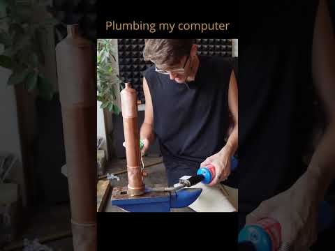 Plumbing my computer #shorts