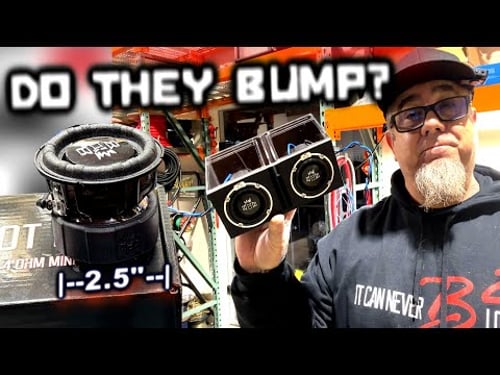 These Tiny 2.5" Woofers Are pretty cool. But do they bump? 3D Printed ported box test