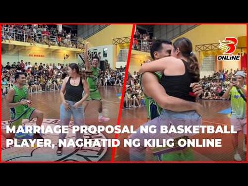 Marriage proposal ng basketball player, naghatid ng kilig online