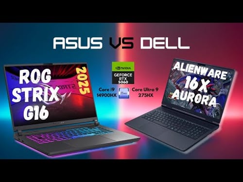 Asus ROG Strix G16 (2025) vs Dell Alienware 16X Aurora - spec review & comparison