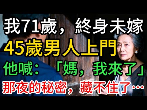 我71歲,終身未嫁。那天,一個45歲男人上門——那夜的秘密,終於來敲門