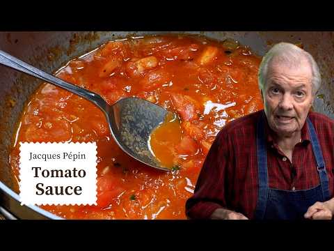 How to Make the Freshest Tomato Sauce | Jacques Pépin Cooking at Home | KQED