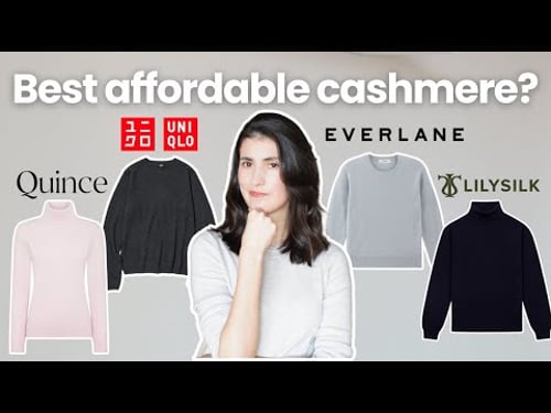 Who Makes the BEST Affordable Cashmere Sweater? | Uniqlo vs Quince vs Everlane vs Lilysilk