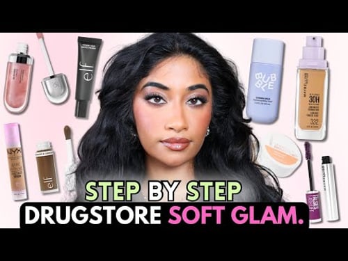 THE ULTIMATE Beginner DRUGSTORE Soft Glam Makeup Tutorial (brown skin friendly 🤎)