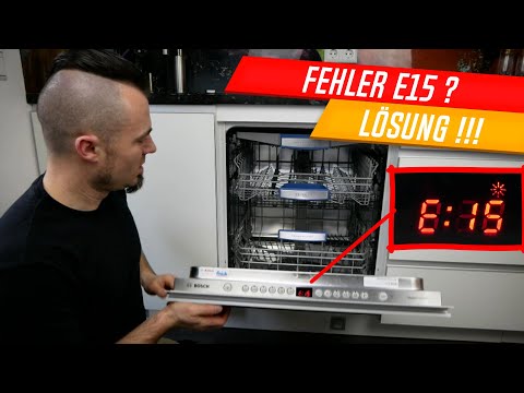 Dishwasher error E15, F15, E3100, E31-00, Bosch, Siemens, Neff, simply explained!