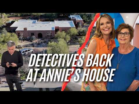 Detectives inside Annie Guthrie’s home, also look inside a septic tank at Nancy Guthrie’s house