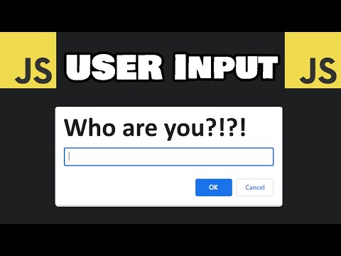 How to accept JavaScript USER INPUT in 5 minutes 💬