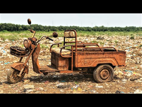 The One-of-a-Kind Special Edition Electric Tricycle Restored from a 1930s Scrap Vehicle