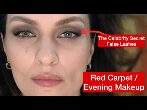 Red Carpet / Evening Makeup 40+ (with the long-lasting false lashes that the Celebs love)