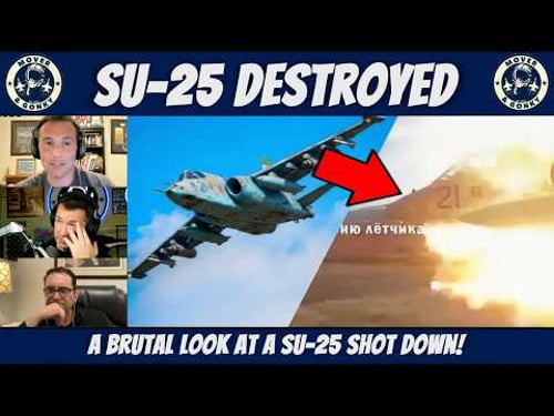 Ukrainian Su-25 Shot Down | US Pilots Breakdown The Dramatic Footage