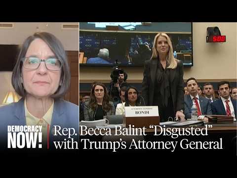 "I Was Just So Disgusted": Jewish Rep. Balint Walks Out of Hearing After Bondi Calls Her Antisemitic