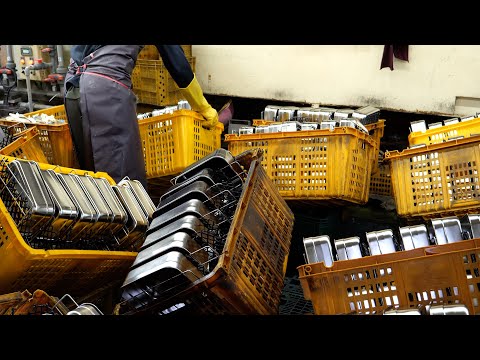 Process of Making Brilliant Stainless Tableware | Korean Kitchenware Factory