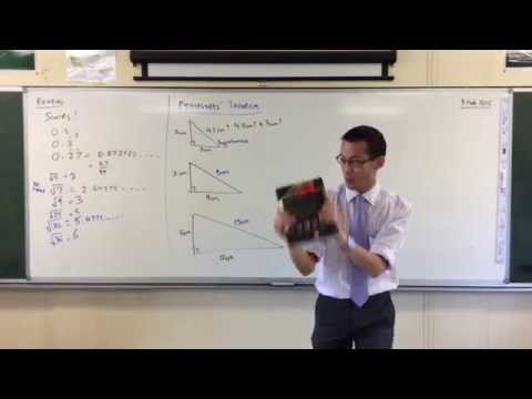 Introduction to Pythagoras' Theorem