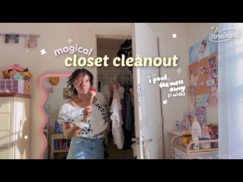 Extreme *small* closet cleanout 👒🌷reorganizing for summer, collection boxes..💀 improving my wardrobe