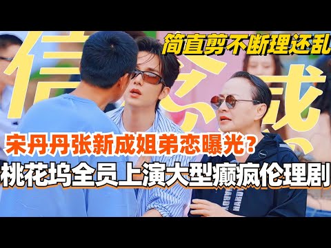 桃花坞全员上演大型癫疯伦理剧!宋丹丹张新成姐弟恋曝光?简直剪不断理还乱!#五十公里桃花坞 #综艺 #搞笑 #娱乐 #李雪琴