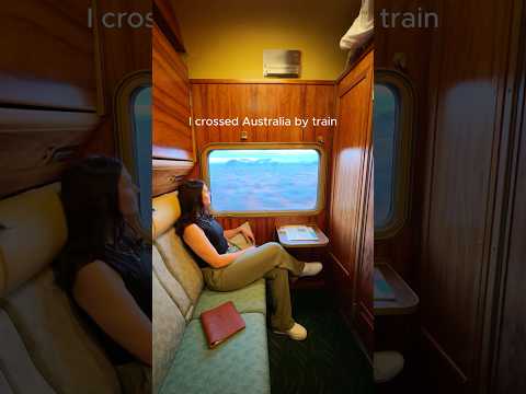 I crossed Australia by train.
