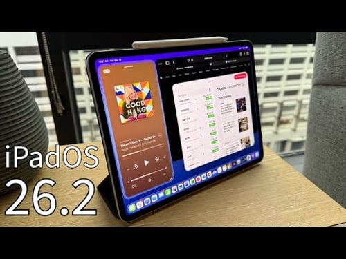 iPadOS 26.2 Released! MAJOR multitasking upgrades! Liquid Glass improvements, and more!