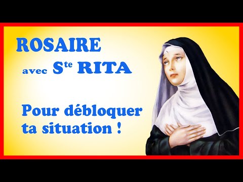 ROSAIRE avec Ste RITA 🙏 Pour débloquer ta situation !