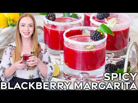 Easy Spicy Blackberry Margarita Recipe