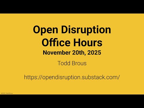 Office Hours - 20251120