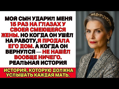 Я ПЛАКАЛА, ЧИТАЯ! Сын ударил меня 15 раз на глазах у жены…А я продала его дом, пока он был на работе