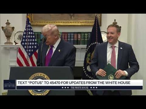 President Trump Makes an Announcement with the Administrator of the EPA