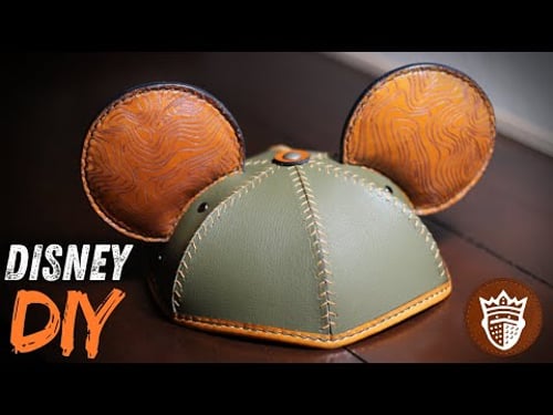 Making Leather Mouse Ears