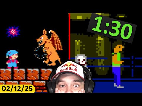 Reacting to World Record Speedruns of UNBEATABLE Retro Games