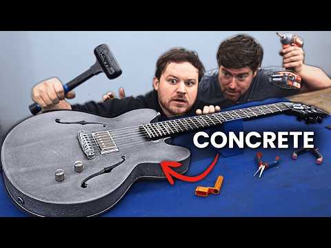 Making a Hollow Body Concrete Guitar (w/ Modustrial Maker)
