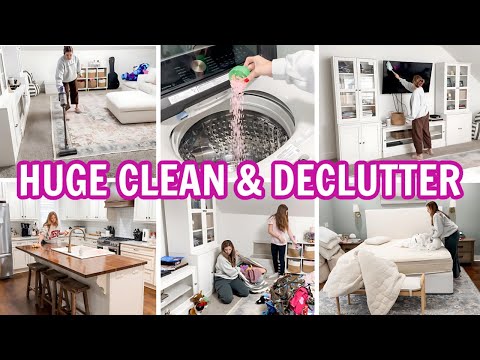 CLEAN WITH ME TODAY | DECLUTTERING & ORGANIZING MOTIVATION | WHOLE HOUSE RESET