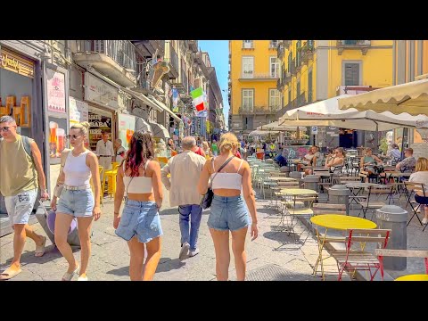 Naples, Italy 🇮🇹 Summer 4K HDR Walking Tour