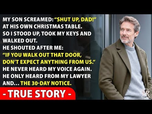 My Son Told Me to “Shut Up” at Christmas — I Took the Keys and Walked Out...